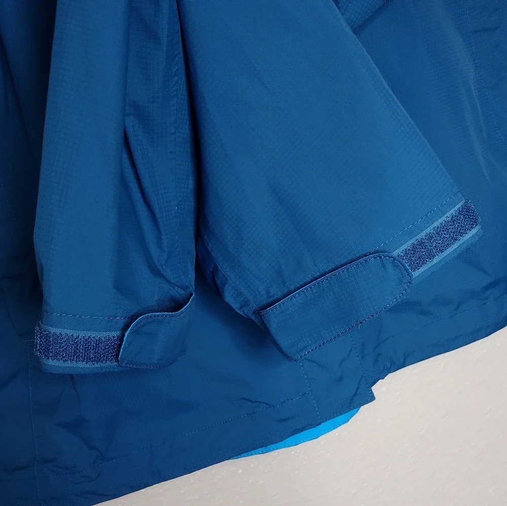 The North Face HyVent DT Nylon Blue Full-Zip Rain Windbreaker Jacket Sz L - Picture 10 of 16